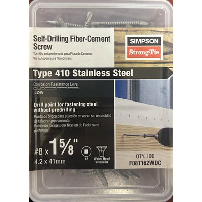 VIS TEK FLAT HEAD SS N8 X 1 5 / 8